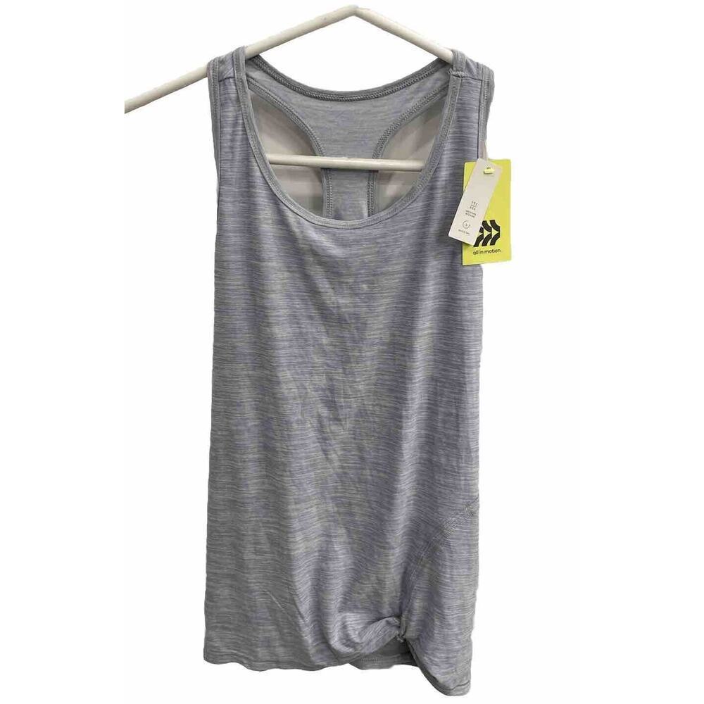 All In Motion Gray Studio Tank XL 14 Moisture Wicking Quick Dry Material NWT